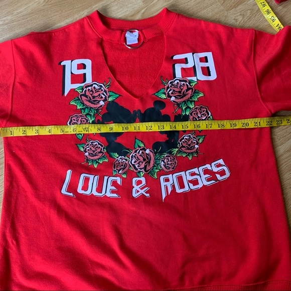 Disney Red Minnie Mouse top size M - Picture 5 of 6